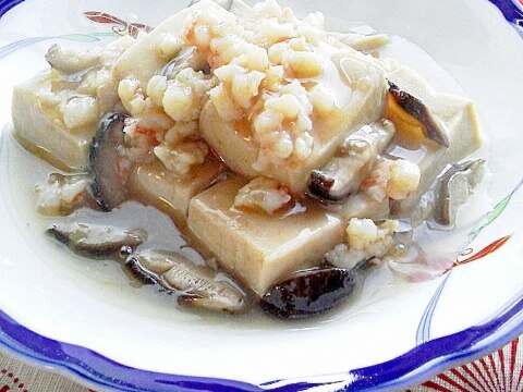 ほっこり和食*高野豆腐の海老そぼろあん煮